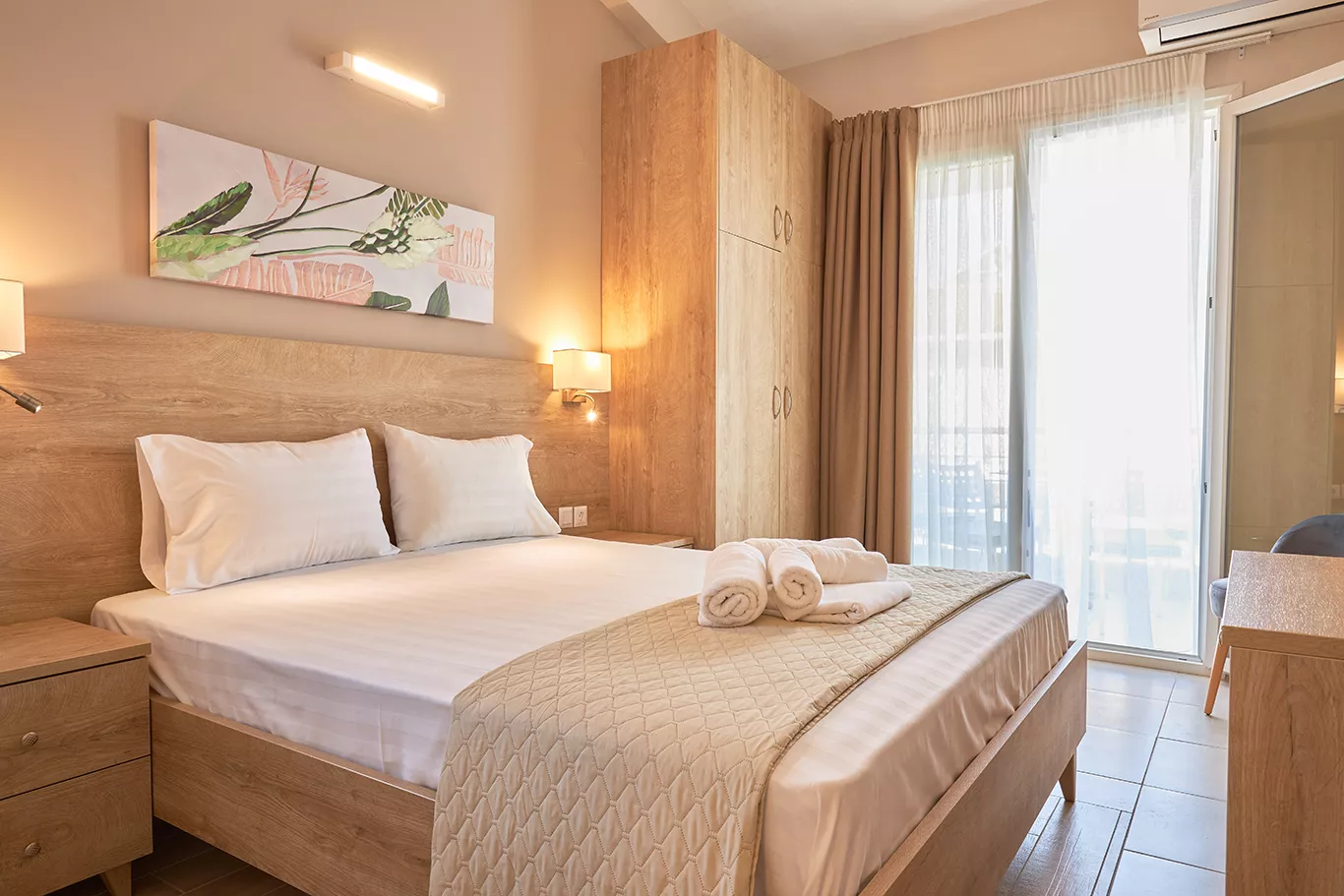 Tiara Holidays - Nikiti Comfort - superior maisonette spavaća soba